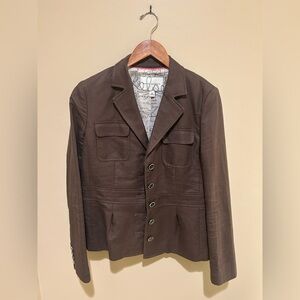 Banana Republic Double Breasted Dark Brown Women’s Blazer Size 10